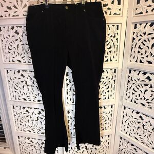 NWT Black Velour/corduroy pants by a.n.a. sixe 16W with wide bells wintage